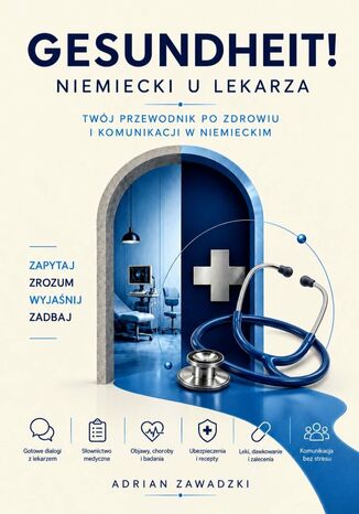 Gesundheit! Niemiecki u lekarza Adrian Zawadzki - okladka książki
