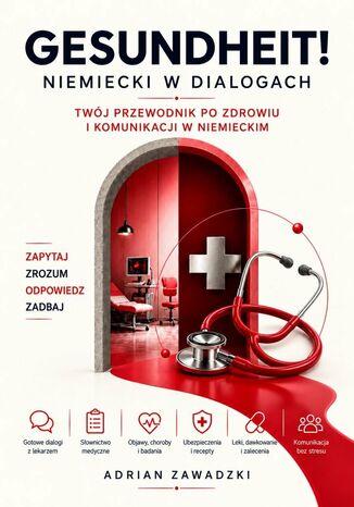 Gesundheit! Niemiecki w dialogach Adrian Zawadzki - okladka książki