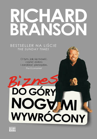 Biznes do góry nogami wywrócony Richard Branson - okladka książki