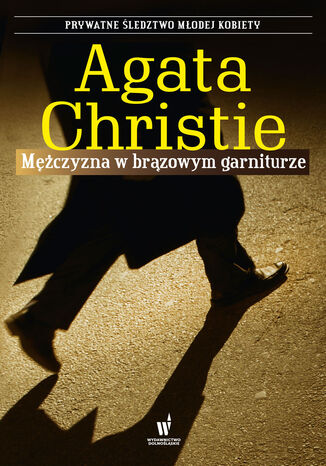 Mężczyzna w brązowym garniturze Agata Christie - okladka książki