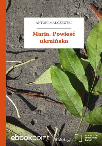 Maria. Powieść ukraińska Antoni Malczewski - okladka książki