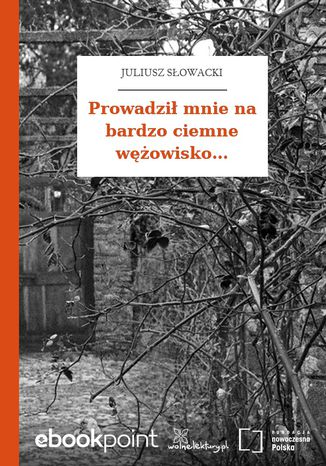 Prowadził mnie na bardzo ciemne wężowisko Juliusz Słowacki - okladka książki