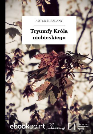 Tryumfy Króla niebieskiego Autor nieznany - okladka książki