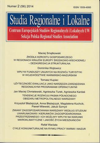 Studia Regionalne i Lokalne nr 2(56)/2014 Grzegorz Gorzelak - okladka książki