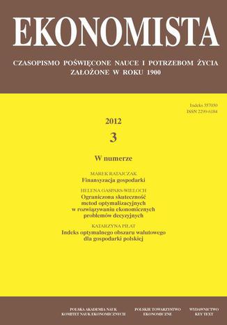 Ekonomista 2012 nr 3 Praca zbiorowa - okladka książki