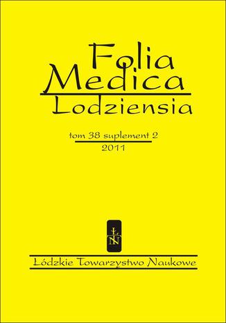 Folia Medica Lodziensia t. 38 suplement  2/2011 Agnieszka Żebrowska - okladka książki