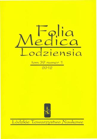 Folia Medica Lodziensia t. 39 z. 1/2012 Praca zbiorowa - okladka książki