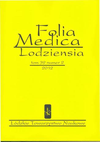 Folia Medica Lodziensia t. 39 z. 2/2012 Praca zbiorowa - okladka książki