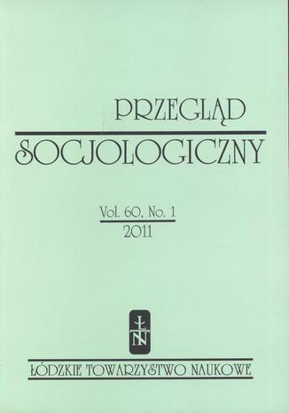 Przegląd Socjologiczny t. 60 z. 1/2011 Praca zbiorowa - okladka książki