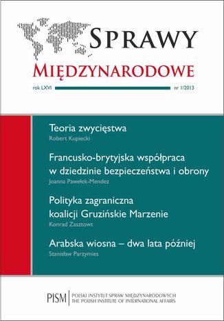 Sprawy Międzynarodowe 1/2013 Stanisław Parzymies, Robert Kupiecki, Konrad Zasztowt, Joanna Pawełek - Mendez - okladka książki