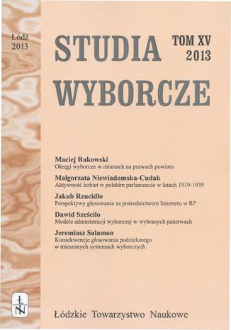 Studia Wyborcze t. 15 Praca zbiorowa - okladka książki