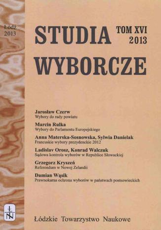 Studia Wyborcze t. 16 Praca zbiorowa - okladka książki