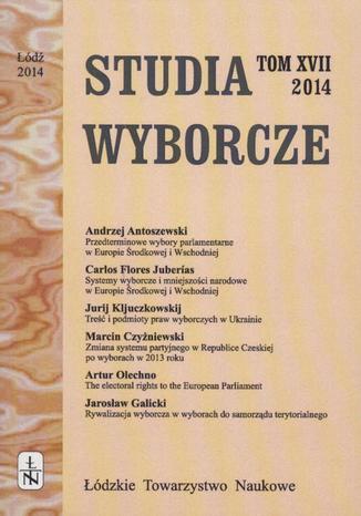 Studia Wyborcze t. 17 Praca zbiorowa - okladka książki