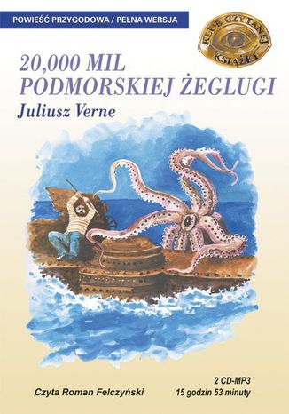 20 000 mil podmorskiej żeglugi Juliusz Verne - okladka książki