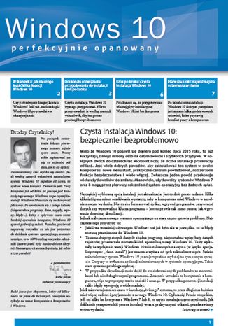 Windows 10 perfekcyjnie opanowany Janus Rafał - okladka książki