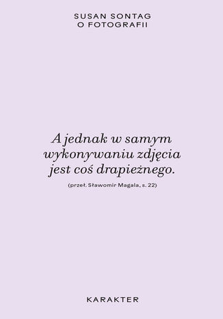 O fotografii wyd.3 Susan Sontag - okladka książki