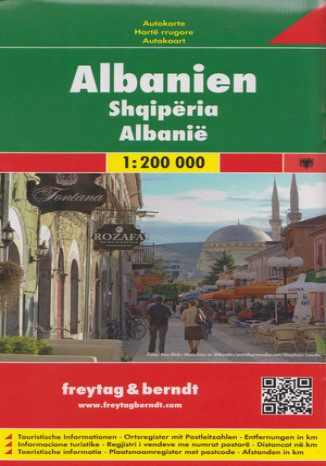 Albania. Mapa samochodowa 1:200 000 Praca zbiorowa - okladka książki