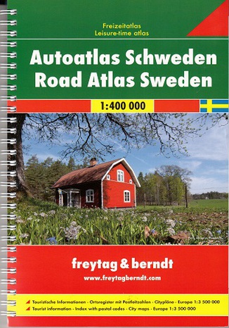 Szwecja. Atlas Freytag & Berndt / 1:400 000 Praca zbiorowa - okladka książki