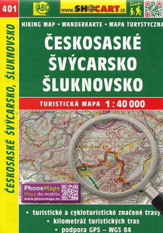 Českosaské Švýcarsko, Šluknovsko, 1:40 000  - okladka książki