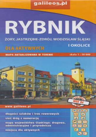 Rybnik Żory Jastrzębie-Zdrój Wodzisław Śląski i okolice mapa 1:50 000 Plan  - okladka książki