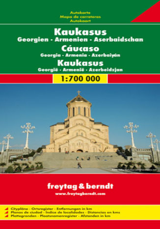 Kaukaz. Gruzja, Armenia, Azerbejdżan. Mapa samochodowa Praca zbiorowa - okladka książki