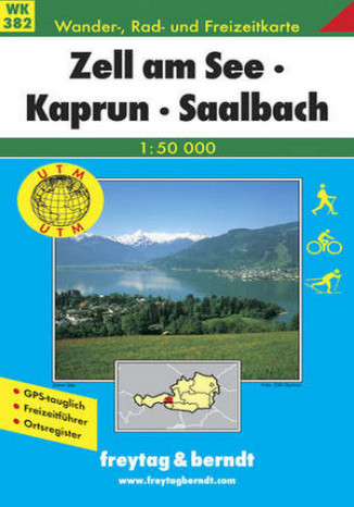 Zell am See, Kaprun, Saalbach. Mapa turystyczna Praca zbiorowa - okladka książki