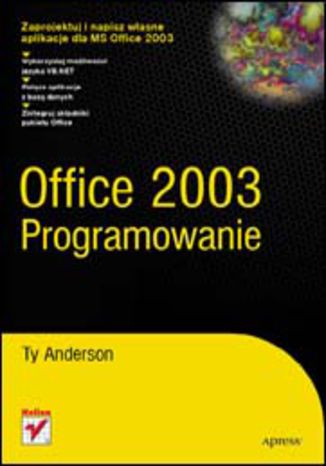 Office 2003. Programowanie Ty Anderson - okladka książki