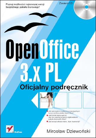 OpenOffice 3.x PL. Oficjalny podręcznik Mirosław Dziewoński - okladka książki
