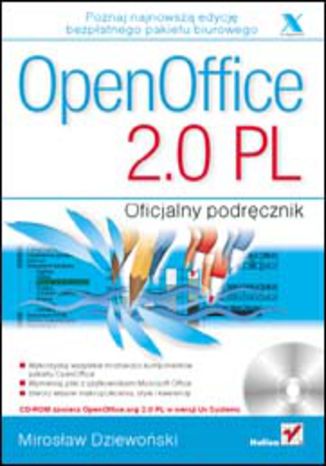 OpenOffice 2.0 PL. Oficjalny podręcznik Mirosław Dziewoński - okladka książki