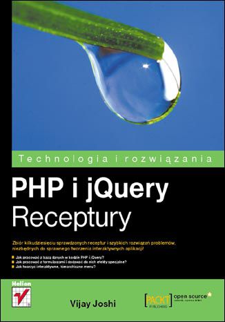 PHP i jQuery. Receptury Vijay Joshi - okladka książki