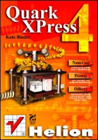 QuarkXPress 4 Kate Binder - okladka książki