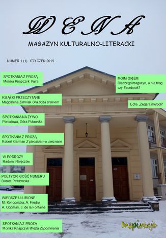 Wena - magazyn kulturalno-literacki, nr 1 Monika Knapczyk - okladka książki