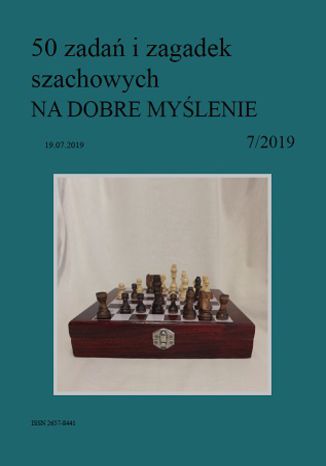 50 zadań i zagadek szachowych NA DOBRE MYŚLENIE 7/2019 Artur Bieliński - okladka książki