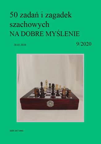 50 zadań i zagadek szachowych NA DOBRE MYŚLENIE 9/2020 Artur Bieliński - okladka książki