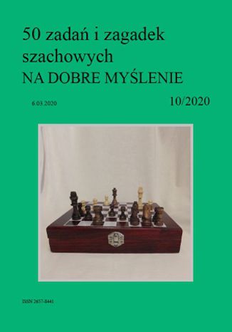 50 zadań i zagadek szachowych NA DOBRE MYŚLENIE 10/2020 Artur Bieliński - okladka książki