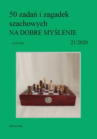 50 zadań i zagadek szachowych NA DOBRE MYŚLENIE 21/2020 Artur Bieliński - okladka książki