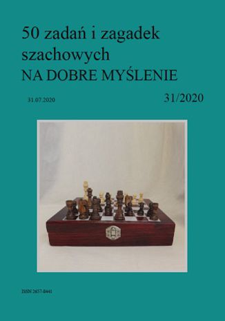 50 zadań i zagadek szachowych NA DOBRE MYŚLENIE 31/2020 Artur Bieliński - okladka książki