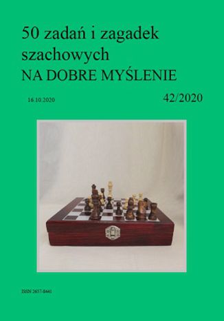 50 zadań i zagadek szachowych NA DOBRE MYŚLENIE 42/2020 Artur Bieliński - okladka książki