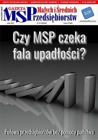 Gazeta MSP lipiec 2020 Tomasz Peplak - okladka książki
