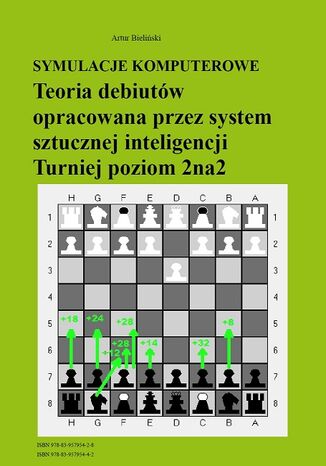 Symulacje komputerowe. Teoria debiutów opracowana przez system sztucznej inteligencji Turniej poziom 2na2 Artur Bieliński - okladka książki