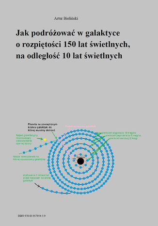 Jak podróżować w galaktyce o rozpiętości 150 lat świetlnych, na odległość 10 lat świetlnych Artur Bieliński - okladka książki