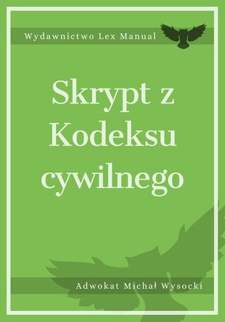 Skrypt z Kodeksu cywilnego Michał Wysocki - okladka książki