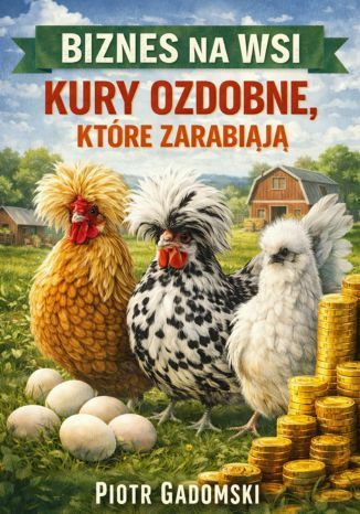 Biznes na Wsi: Kury Ozdobne, Które Zarabiają,Praktyczny przewodnik, jak zacząć hodowlę Silków, Brahm, Feniksów i innych ras, żeby szybko wejść w zysk Piotr Gadomski - okladka książki