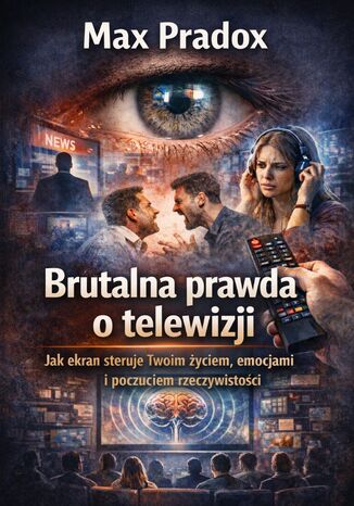 Brutalna prawda o telewizji. Jak ekran steruje Twoim życiem, emocjami i poczuciem rzeczywistości Max Paradox - okladka książki