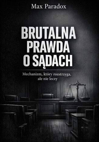 Brutalna prawda o sądach. Mechanizm, który rozstrzyga, ale nie leczy Max Paradox - okladka książki