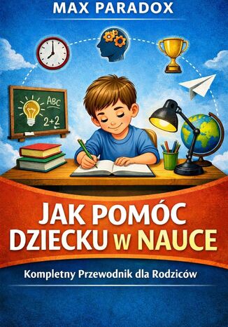 Poradnik jak pomóc dziecku w nauce. Kompletny system wspierania edukacji dziecka Max Paradox - okladka książki