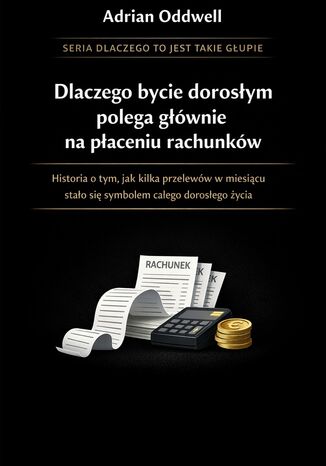 Dlaczego bycie dorosłym polega głównie na płaceniu rachunków. Historia o tym, jak kilka przelewów w miesiącu stało się symbolem całego dorosłego życia Max Paradox - okladka książki