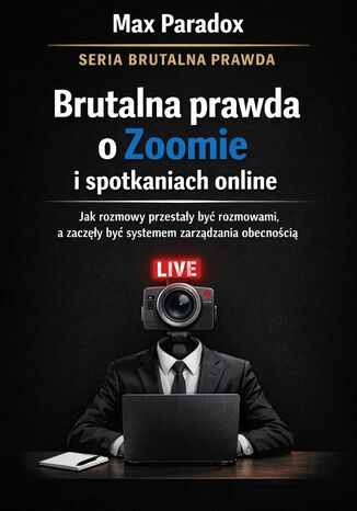 Brutalna prawda o Zoomie i spotkaniach online. Jak rozmowy przestały być rozmowami, a zaczęły być systemem zarządzania obecnością Max Paradox - okladka książki