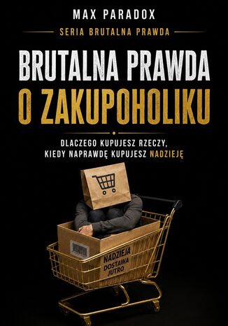 Brutalna prawda o zakupoholiku. Dlaczego kupujesz rzeczy, kiedy naprawdę kupujesz nadzieję Max Paradox - okladka książki