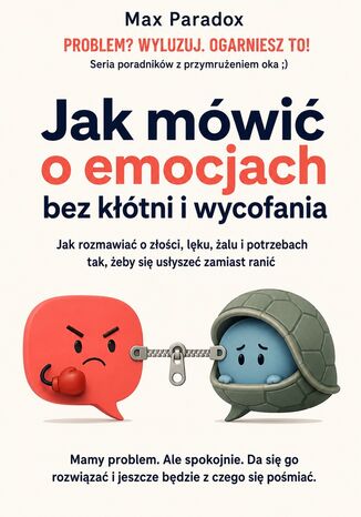 Jak mówić o emocjach bez kłótni i wycofania. Jak rozmawiać o złości, lęku, żalu i potrzebach tak, żeby się usłyszeć zamiast ranić Max Paradox - okladka książki